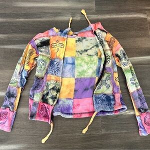 cute quilted colorful jacket! ‧₊˚❀༉‧₊˚.